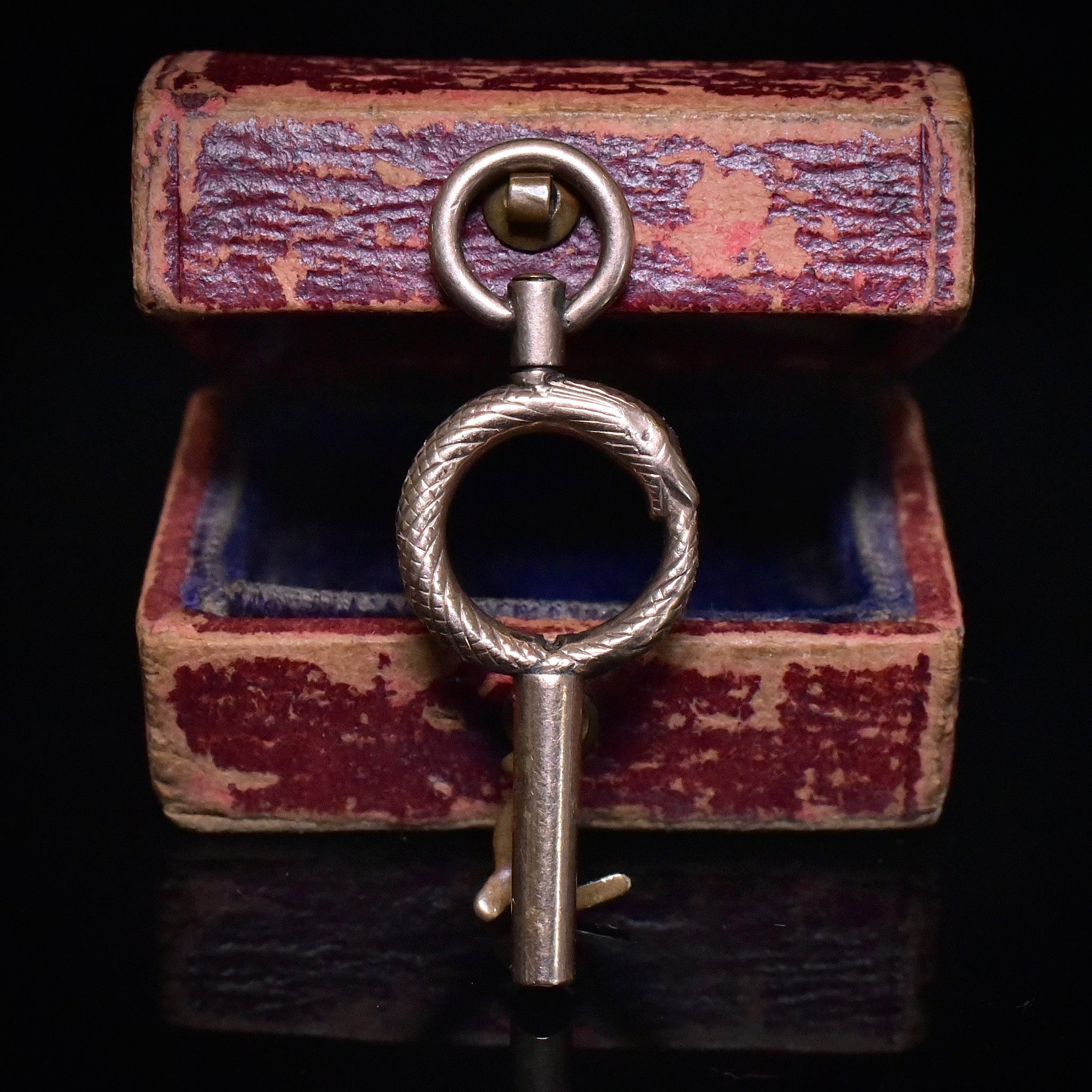 Antique Georgian 9ct Rose Gold Swivel ‘Ouroboros’ Serpent Watch Key Winder - Circa 1820’s