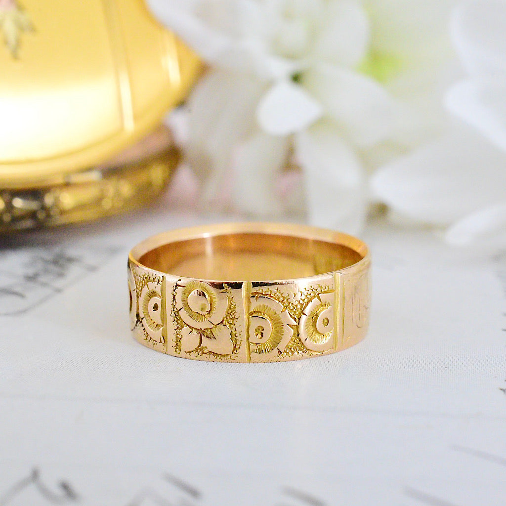 Antique yellow deals gold ring