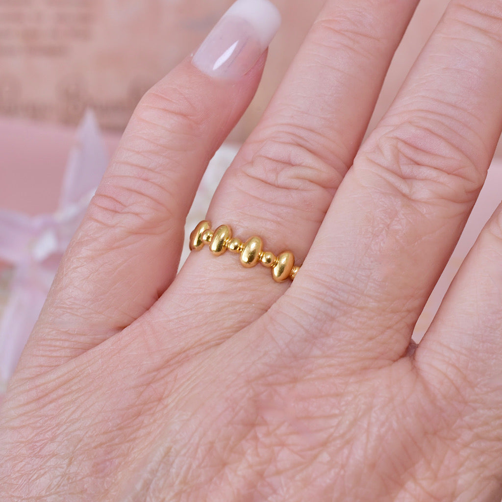 Modern Italian 18ct Yellow Gold Ring