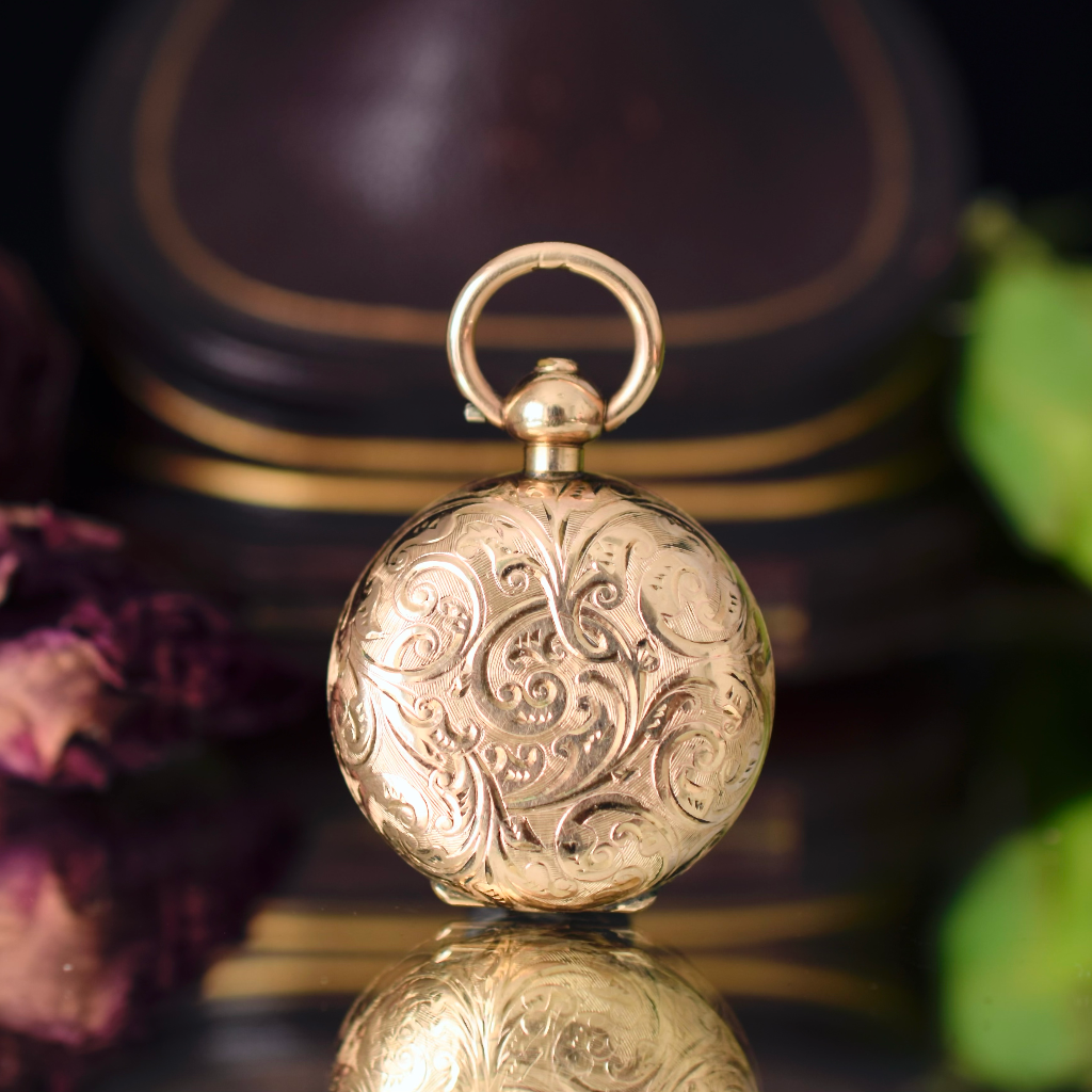 Antique Edwardian *Gold Cased* Sovereign Case By Dennison Circa 1910