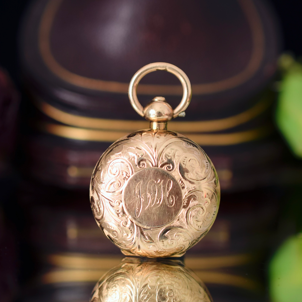 Antique Edwardian *Gold Cased* Sovereign Case By Dennison Circa 1910