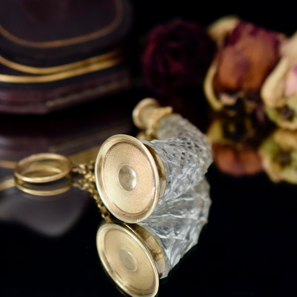 Antique Victorian/Edwardian Cornucopia Scent Bottle With Original Box Circa 1900
