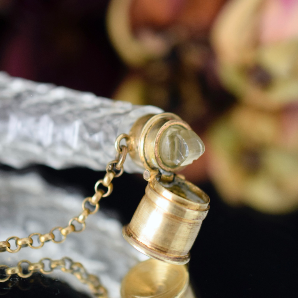 Antique Victorian/Edwardian Cornucopia Scent Bottle With Original Box Circa 1900