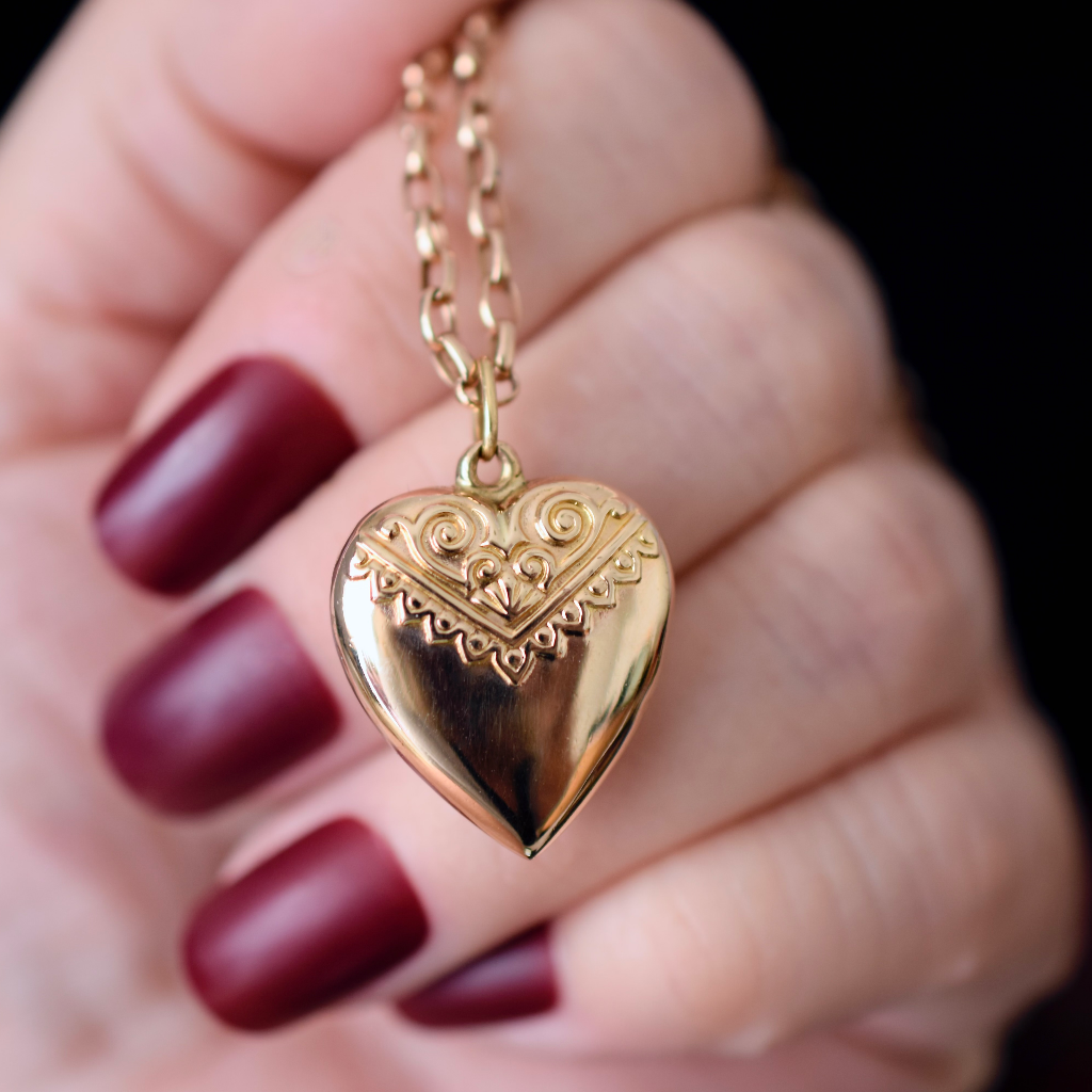Vintage Australian 9ct Gold ‘Puffy Heart’ By George Rodd - APEX circa 1940