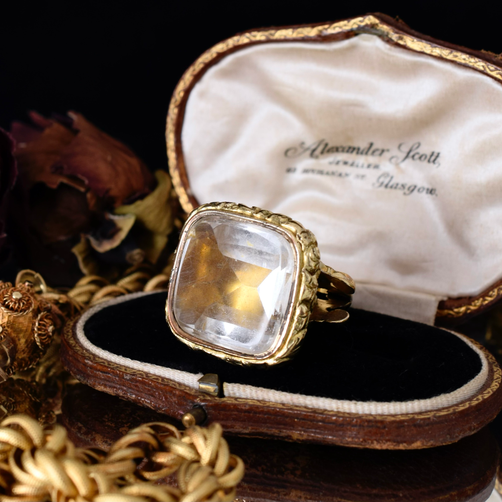 Antique Victorian Large **Gold Cased** Quartz Seal Circa 1890