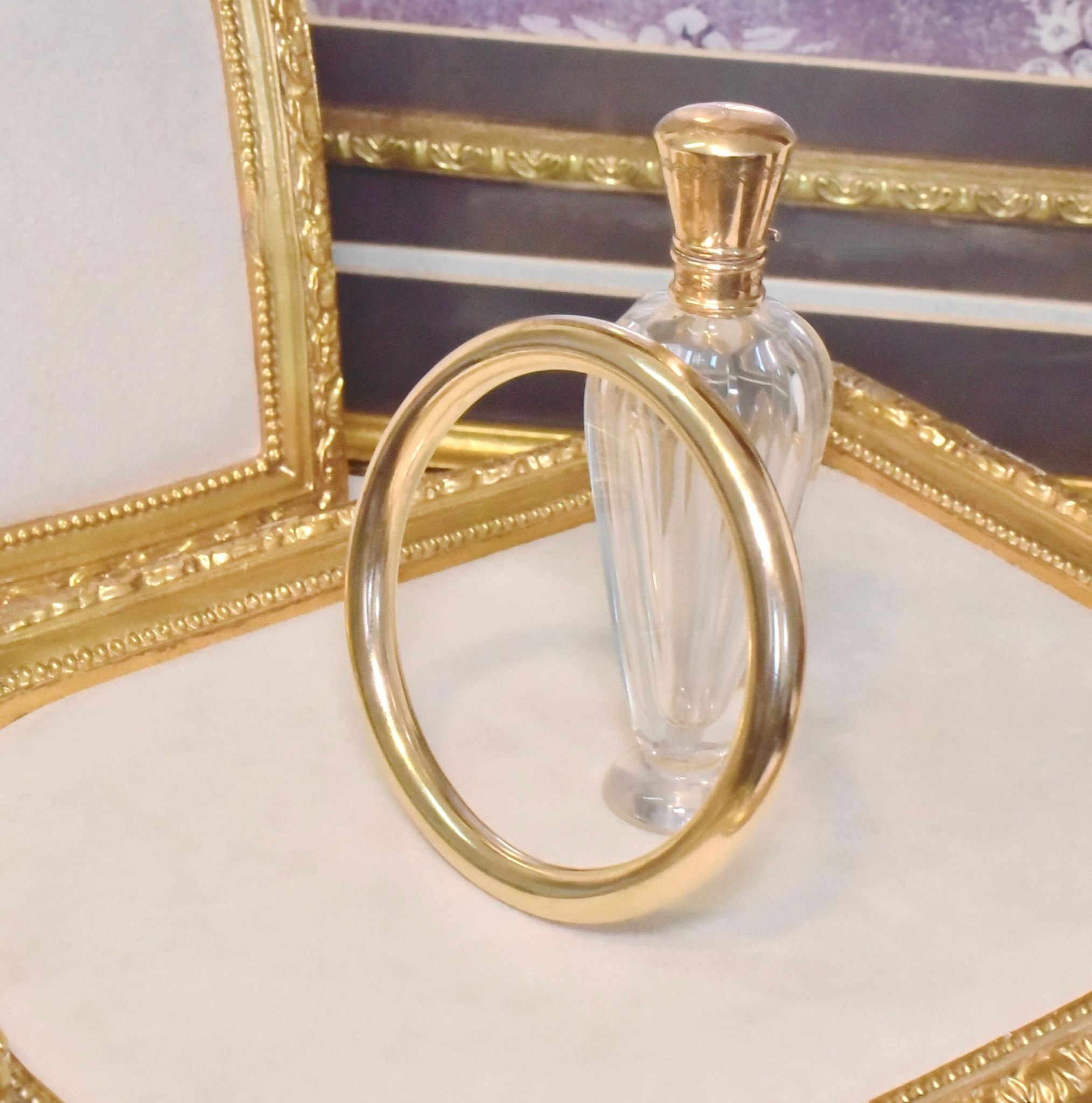 Modern 9ct Yellow Gold ‘Golf’ Bangle 17.92 grams