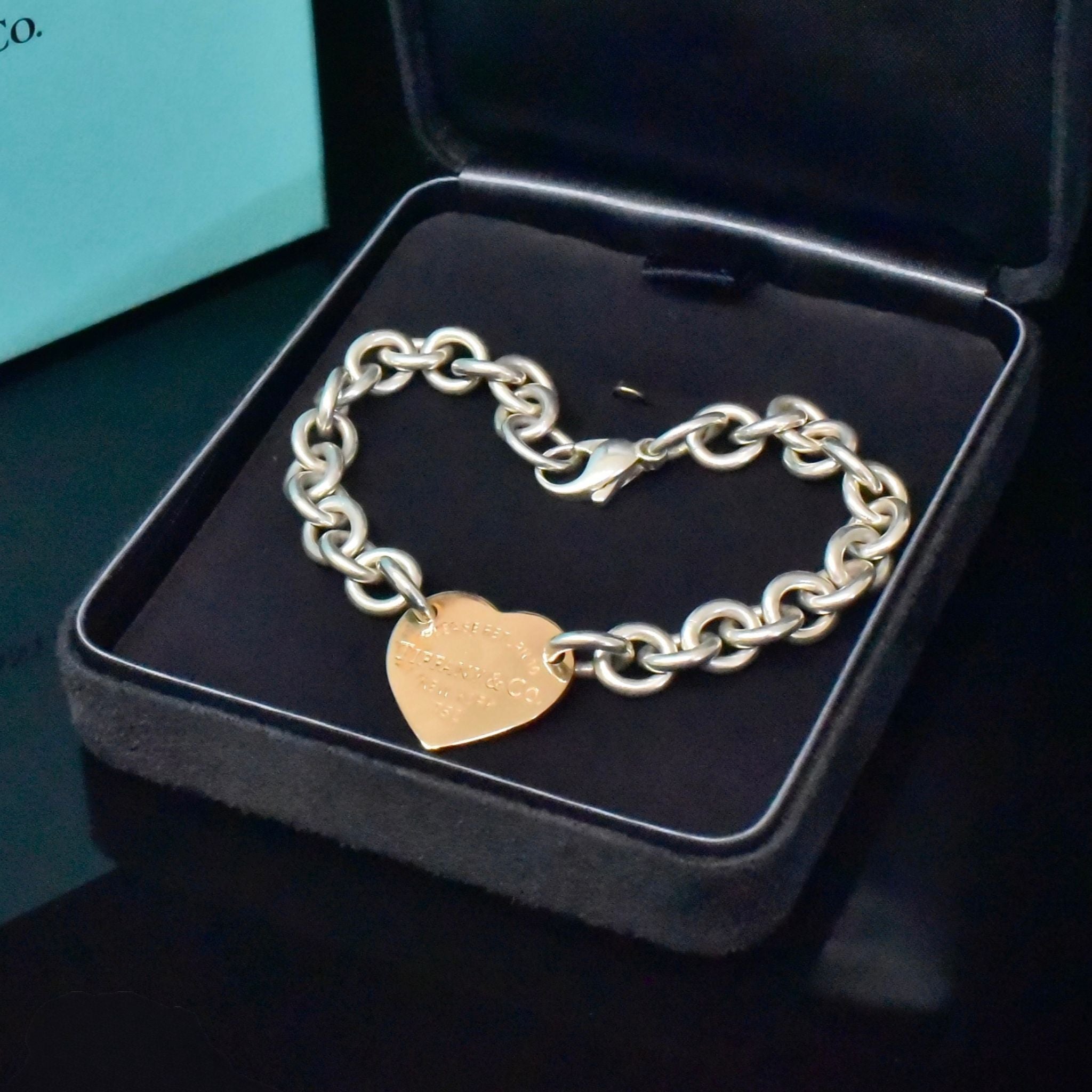 Authentic 18ct Solid Gold & Sterling Silver Tiffany & Co. “Return To Tiffany” Bracelet