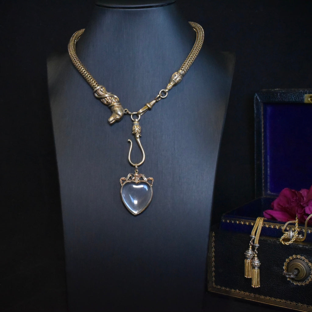 Antique Edwardian 9ct Rose Gold Double Sided ‘Heart’ Locket - Chester 1908
