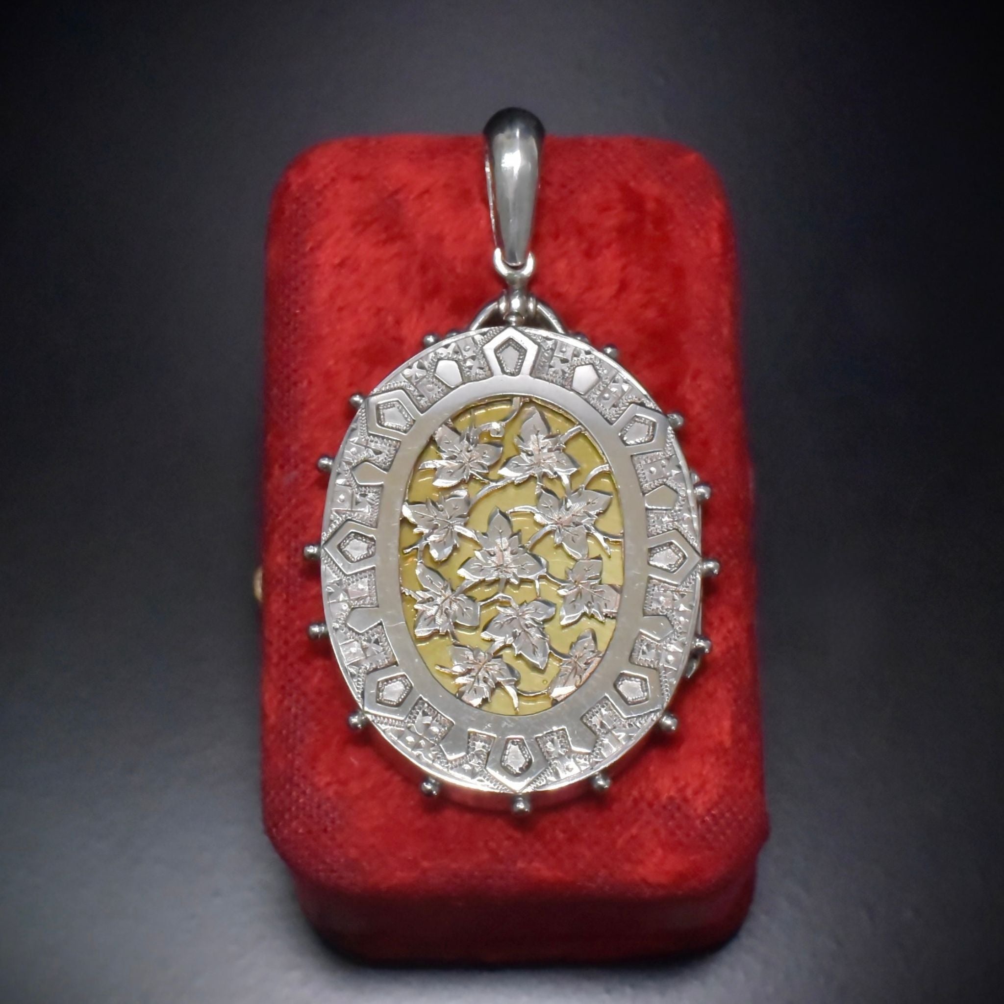 Antique Victorian Sterling Silver Opening Locket By W H Manton - Circa 1890’s