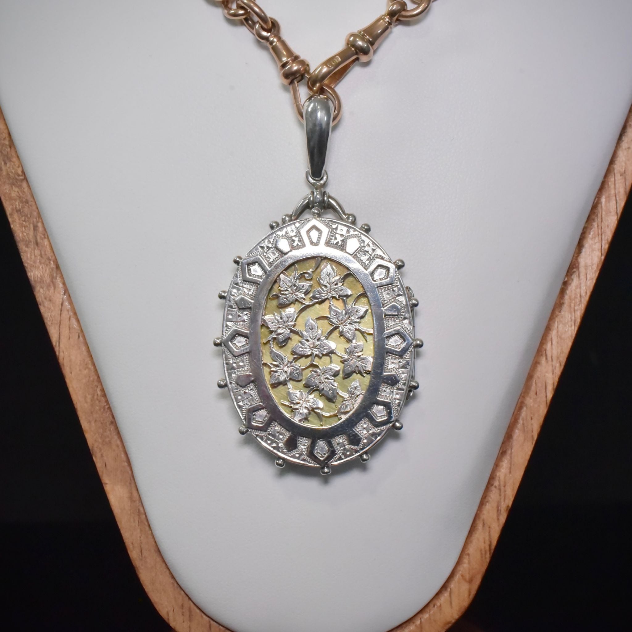 Antique Victorian Sterling Silver Opening Locket By W H Manton - Circa 1890’s