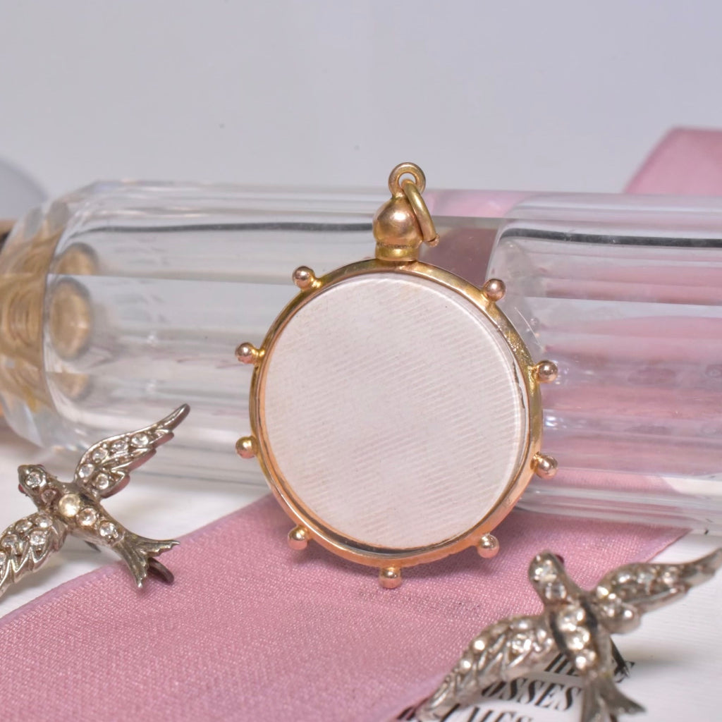 Antique Edwardian 9ct Rose Gold Double Sided Photo Locket - Circa 1910-15