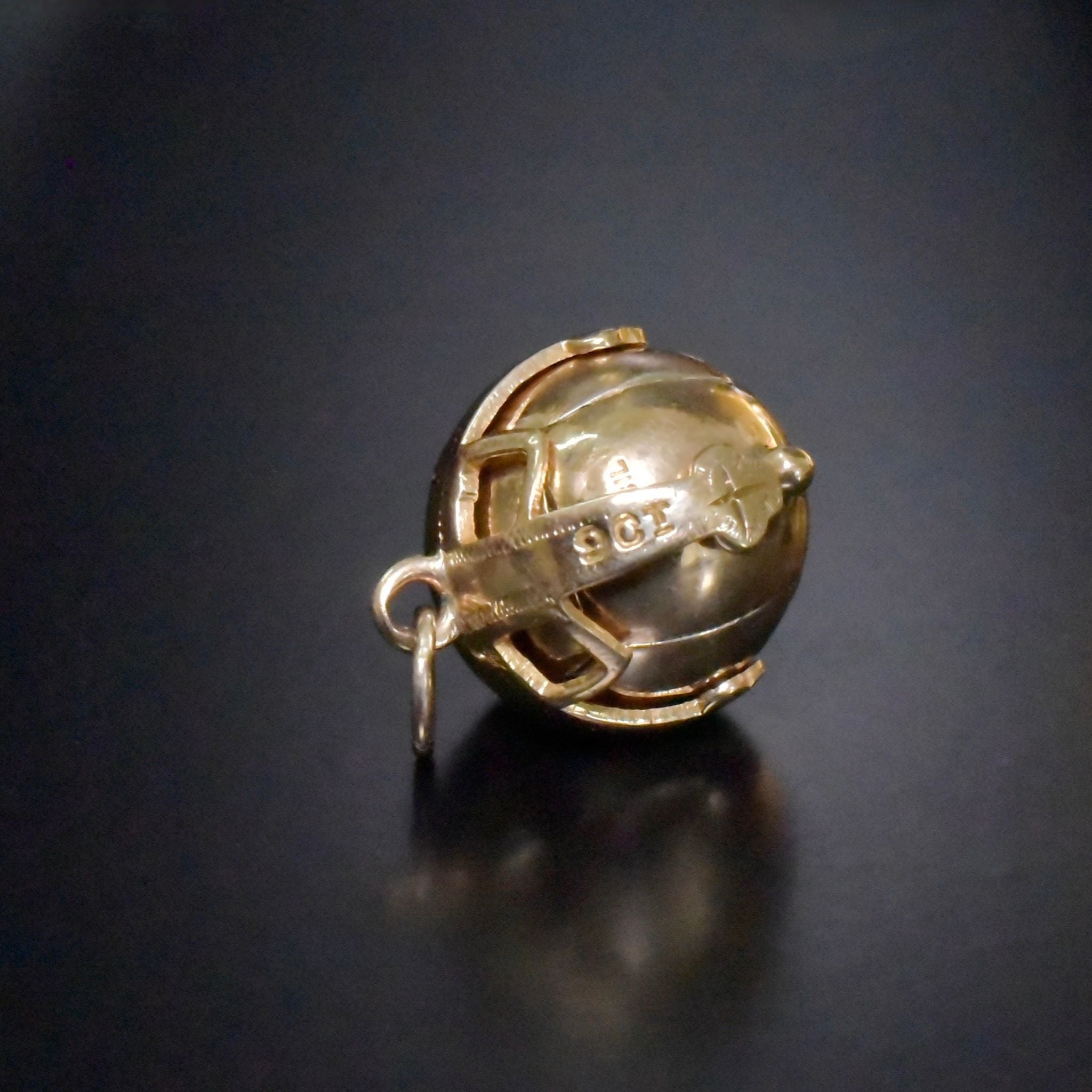 Antique Edwardian 9ct Yellow Gold (And Silver) Masonic Orb