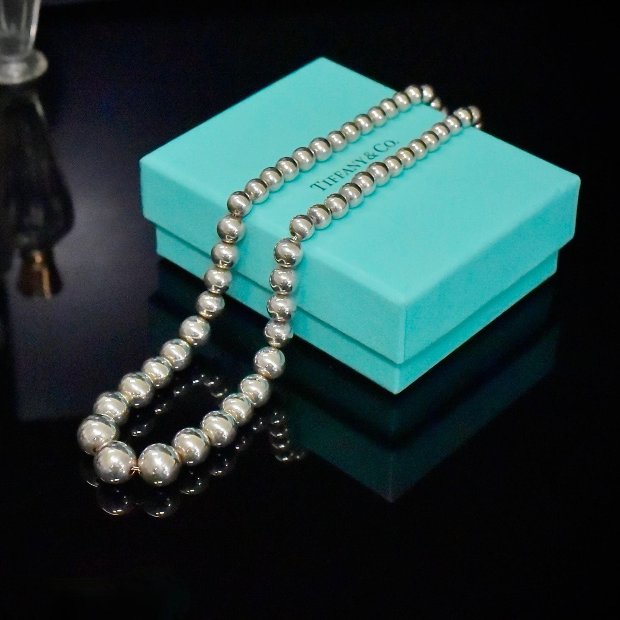 Stunning Tiffany & Co. Sterling Silver ‘Hardware Ball’ Necklace