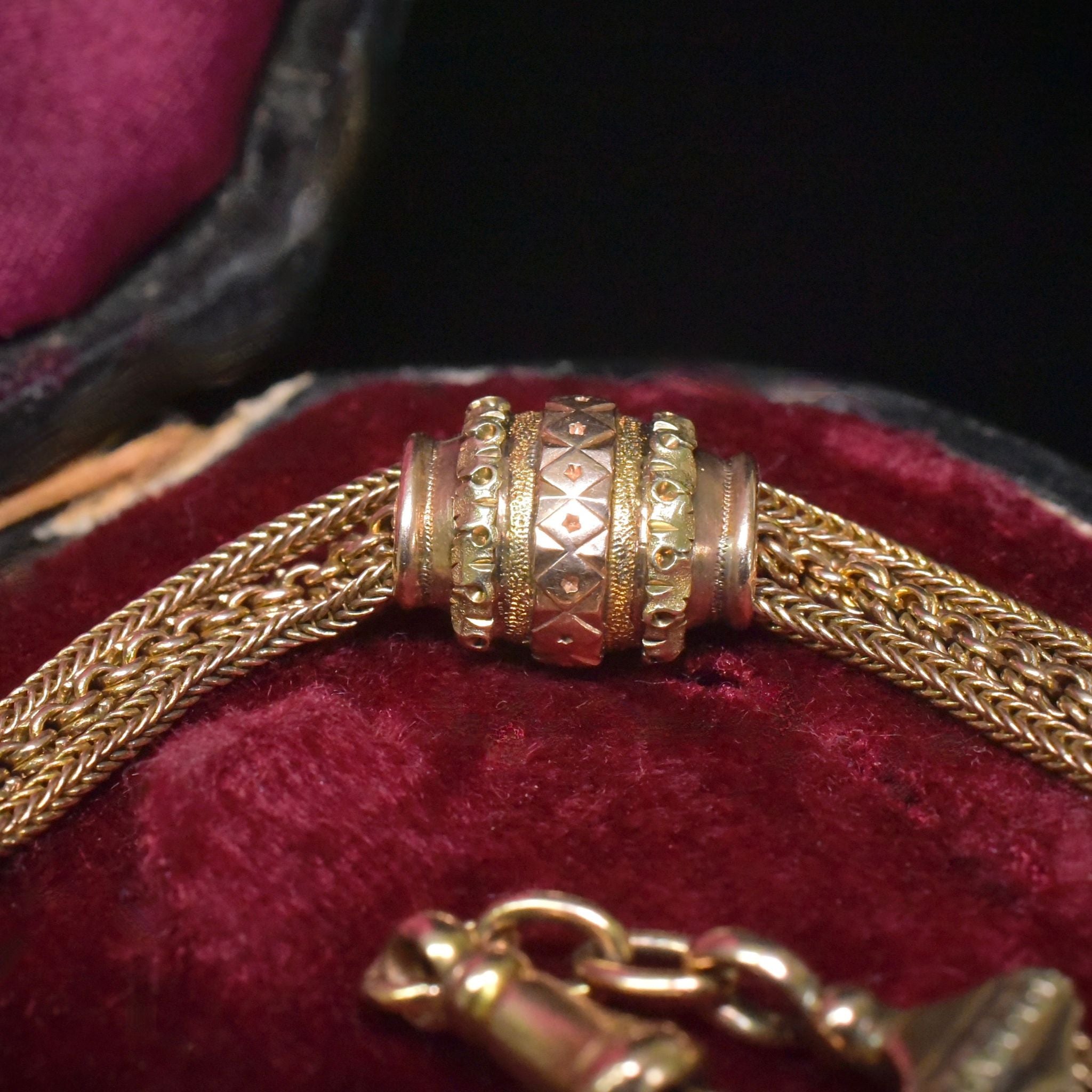 Fabulous Antique Victorian 15ct Bi-Colour Albertina