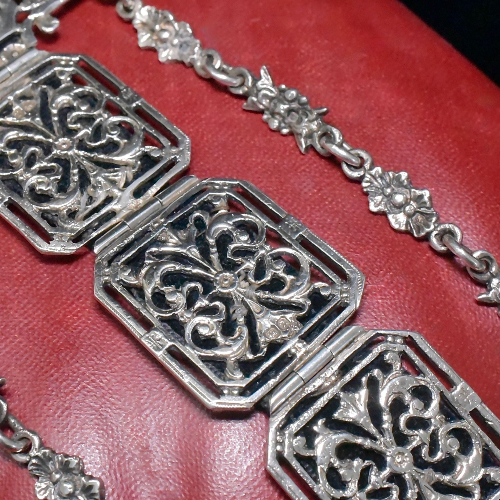 Fabulous Antique Victorian Sterling Silver Chatelaine - Circa 1890’s-1900’s