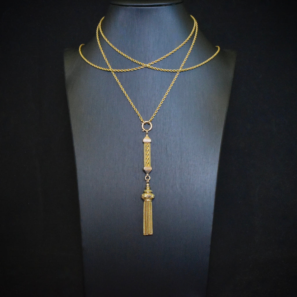 Antique Victorian 15ct (And 9ct) Part Albertina Watch Fob Circa 1890-1900