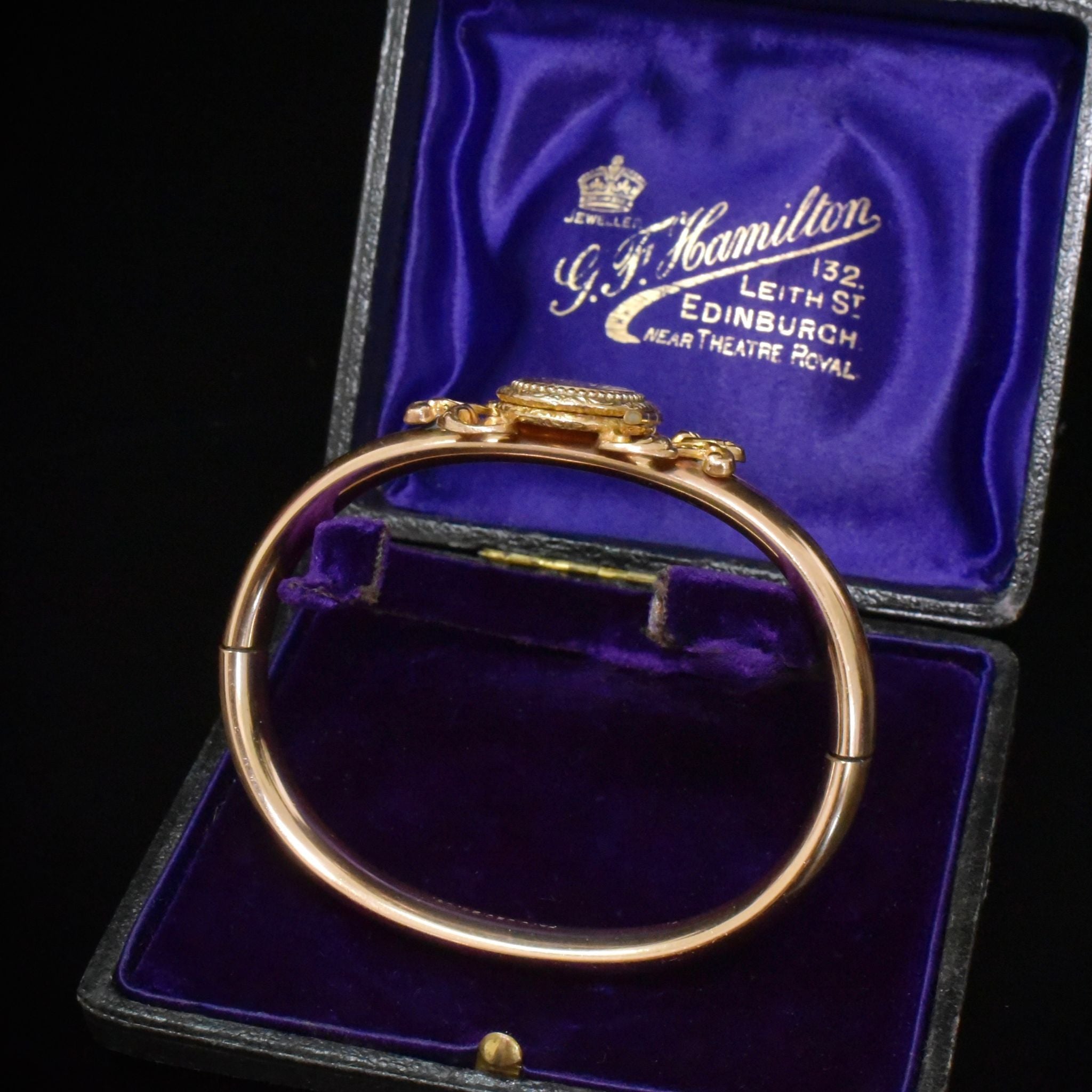 Antique Art Deco Bates & Bacon ‘Gold Filled’ Locket Bangle Circa 1925-1935
