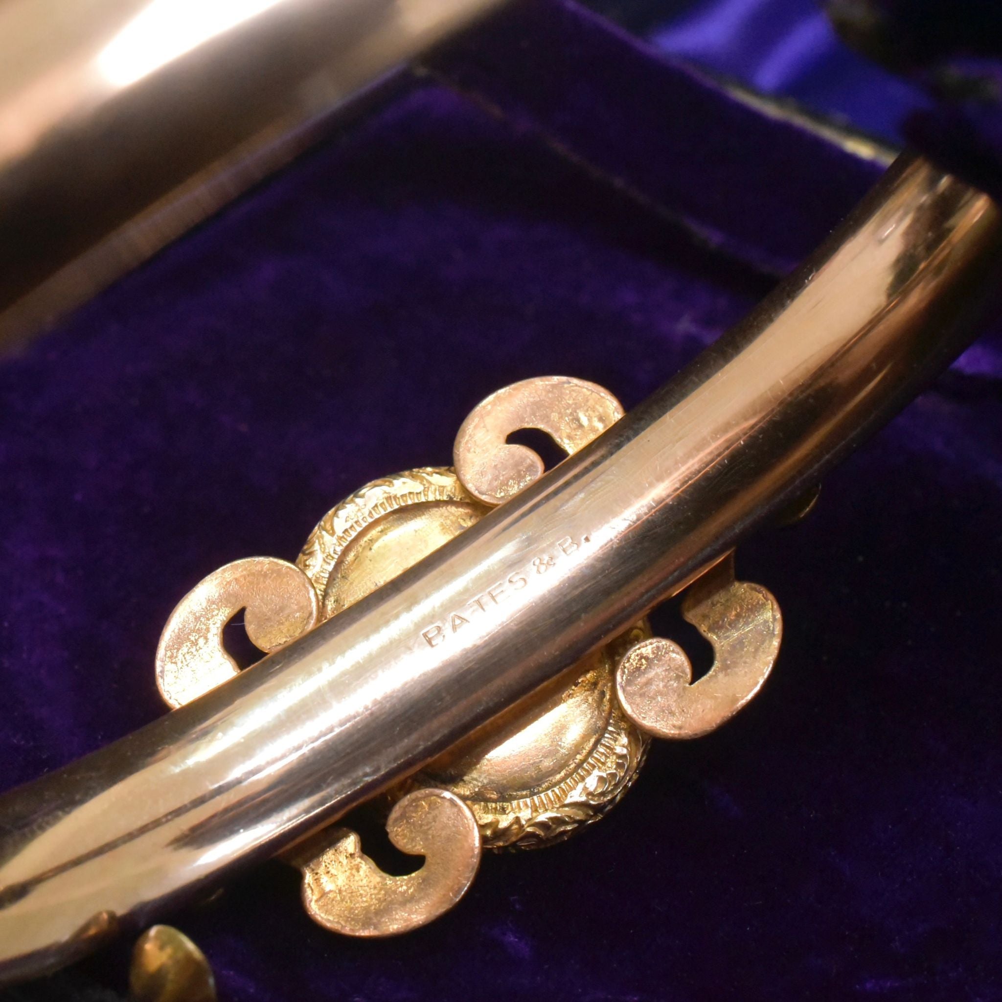 Antique Art Deco Bates & Bacon ‘Gold Filled’ Locket Bangle Circa 1925-1935