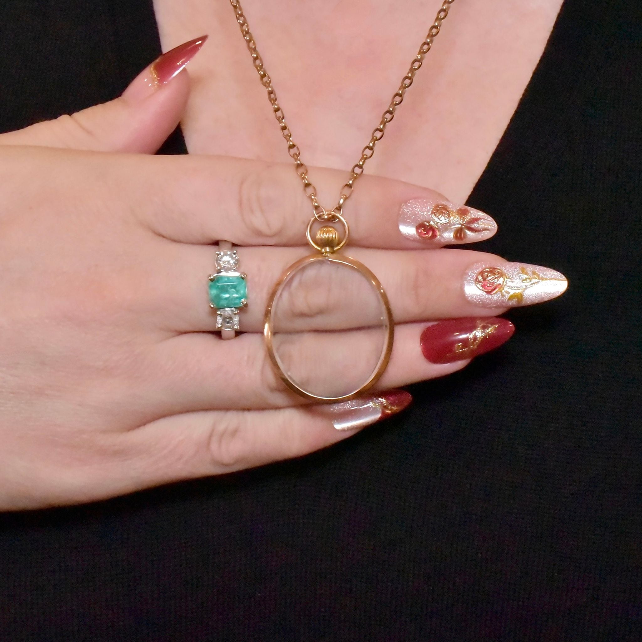 Antique Edwardian 9ct Rose Gold Double Sided Photo Locket - Able & Charnell, Birmingham 1906