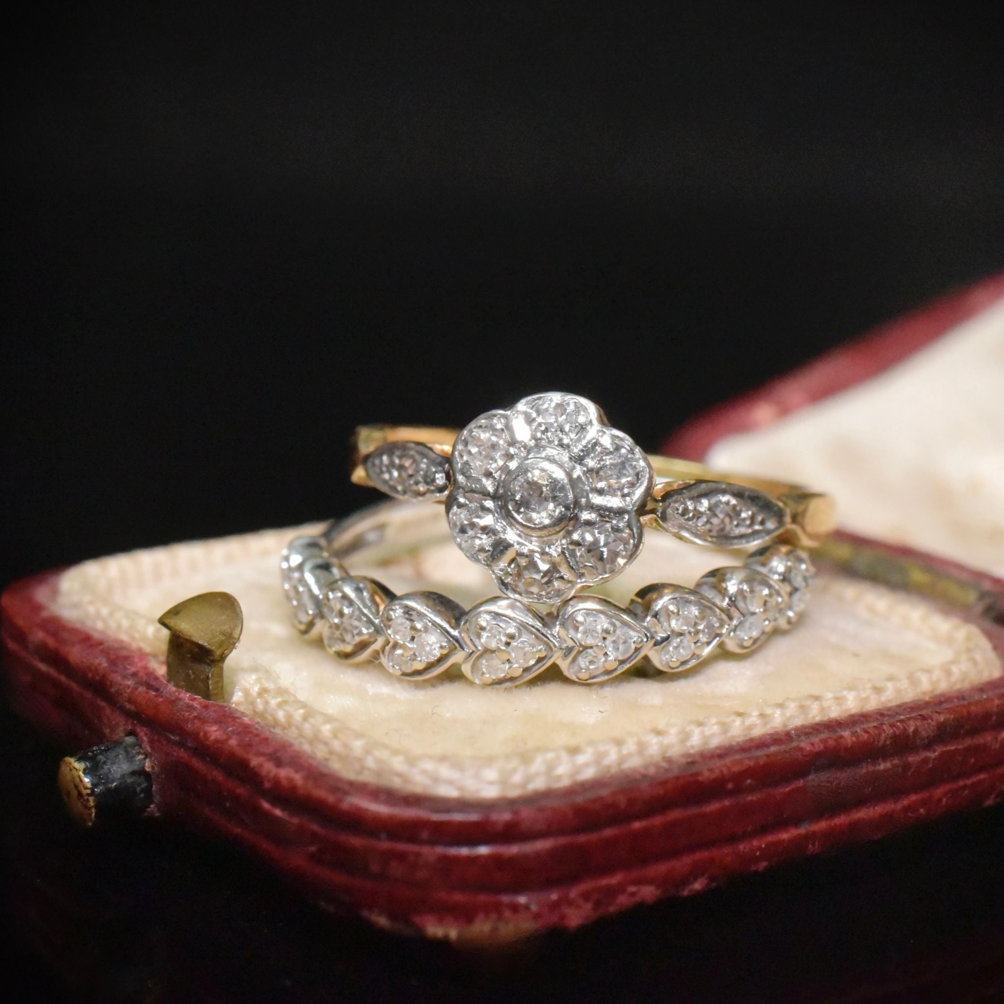 Vintage 18ct Yellow Gold And Diamond ‘Daisy’ Cluster Ring Circa 1935-1940