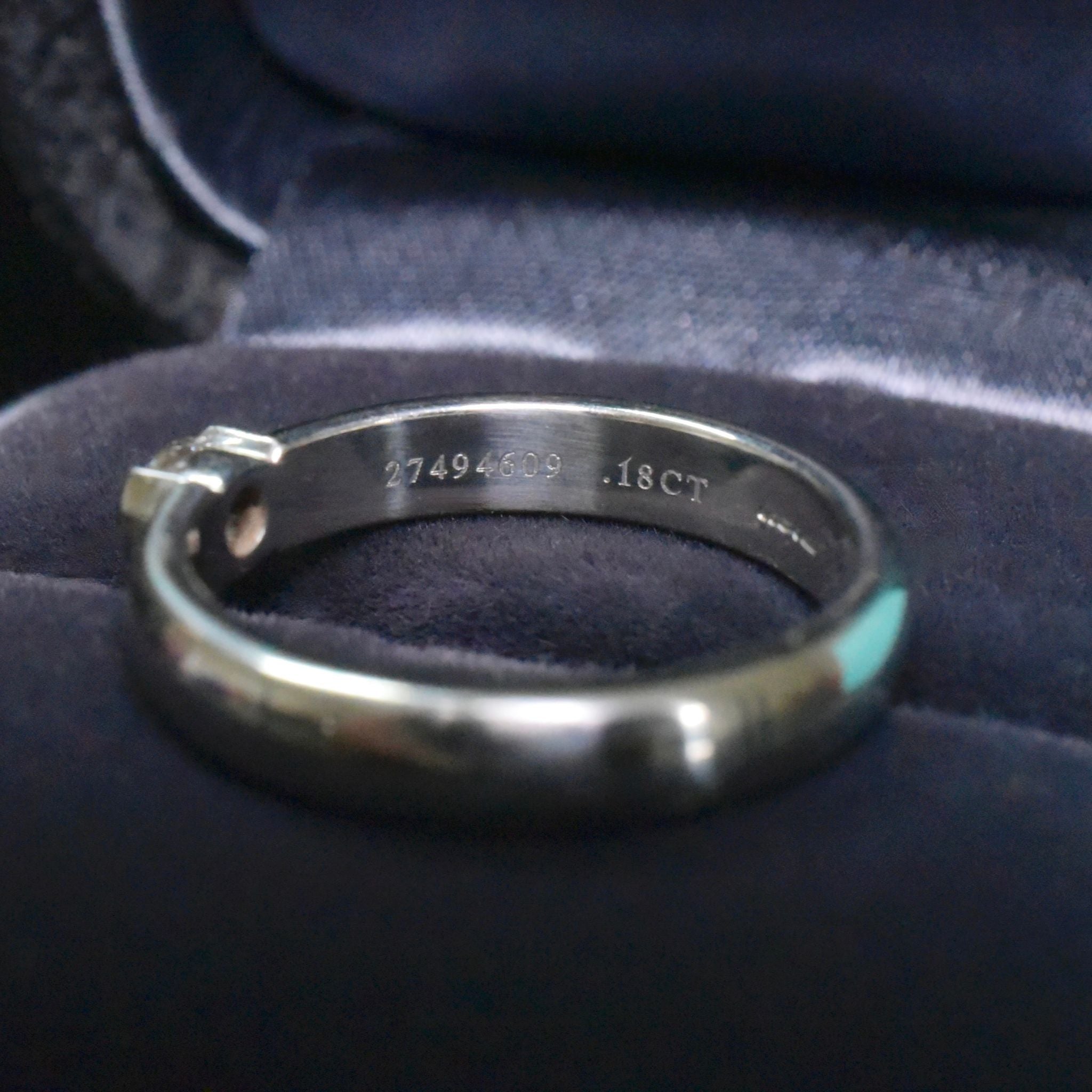 Contemporary Tiffany & Co. Platinum Etoile Solitaire Diamond Ring