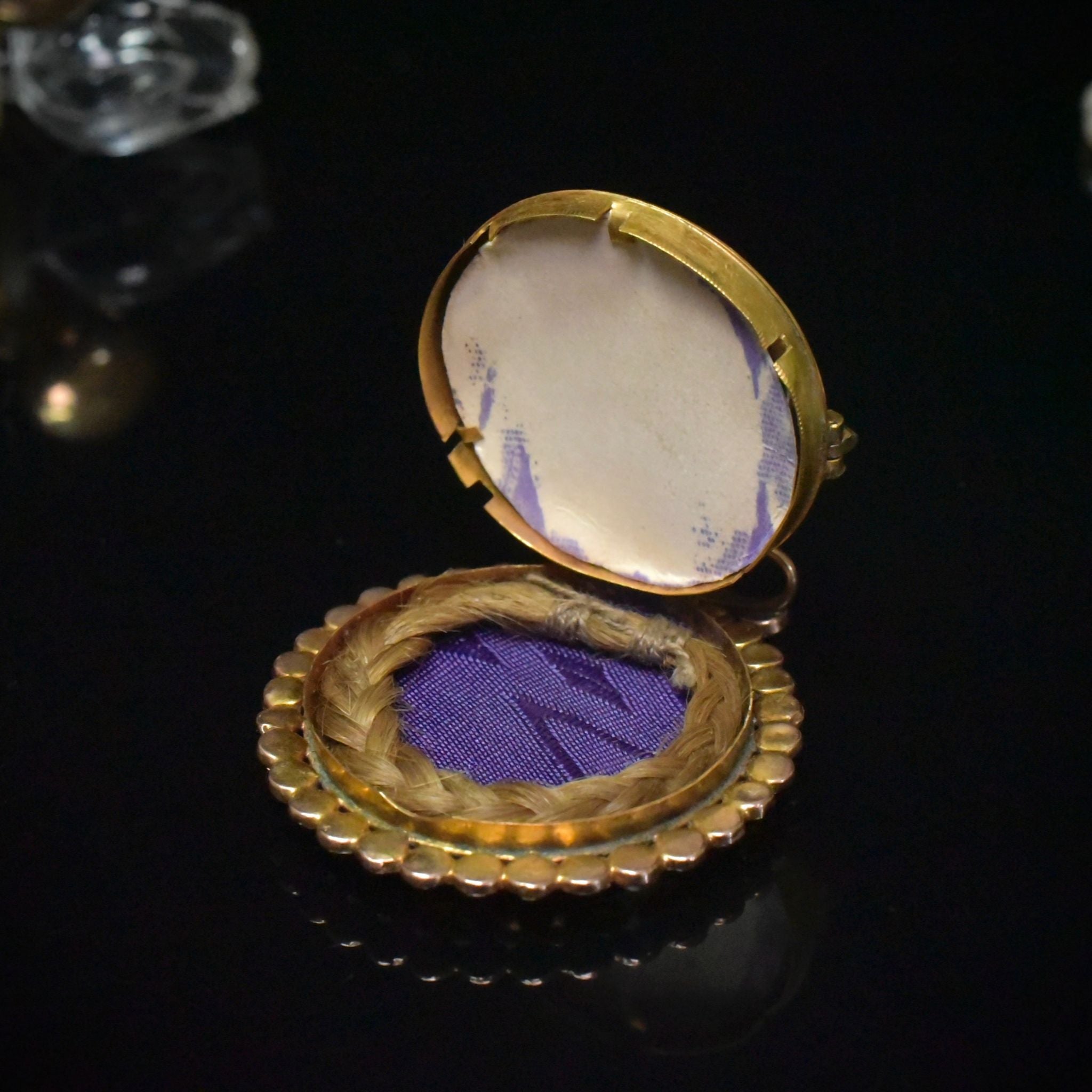 Ethereal Antique Victorian 9ct Rose Gold And Pearl Photo Locket Pendant/Brooch - Circa 1890’s