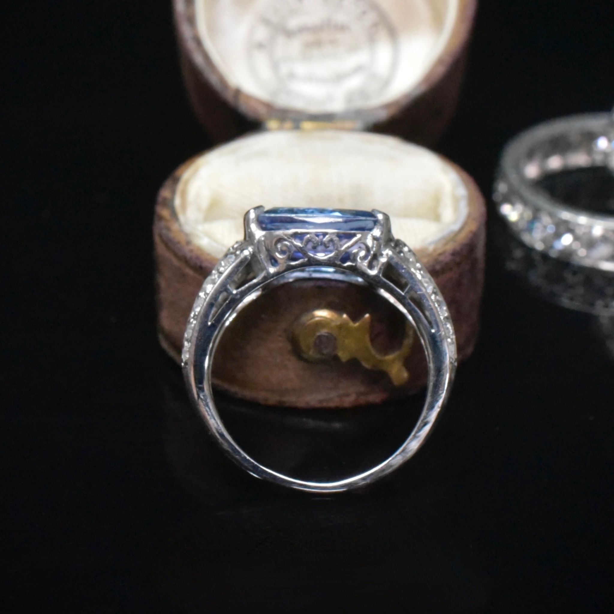 Stunning 18ct White Gold Cushion-Cut Tanzanite And Diamond Ring (Included In Purchase Valuation For $6,200 AUD (2017)