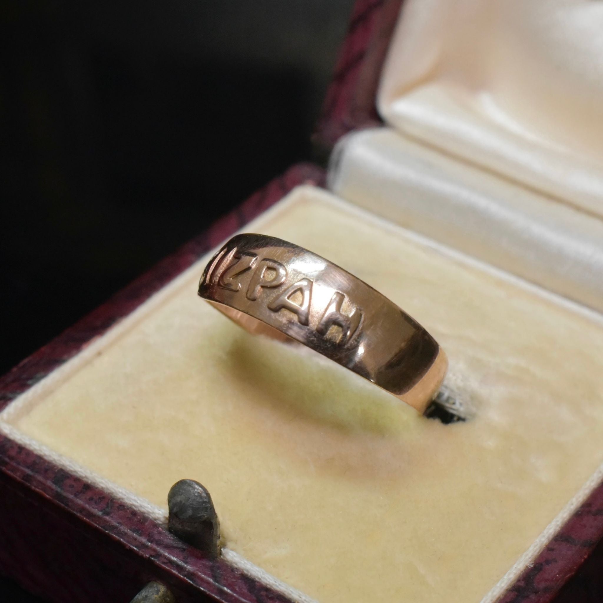 Antique Edwardian/Deco 9ct Rose Gold ‘MIZPAH’ Ring - Birmingham 1915