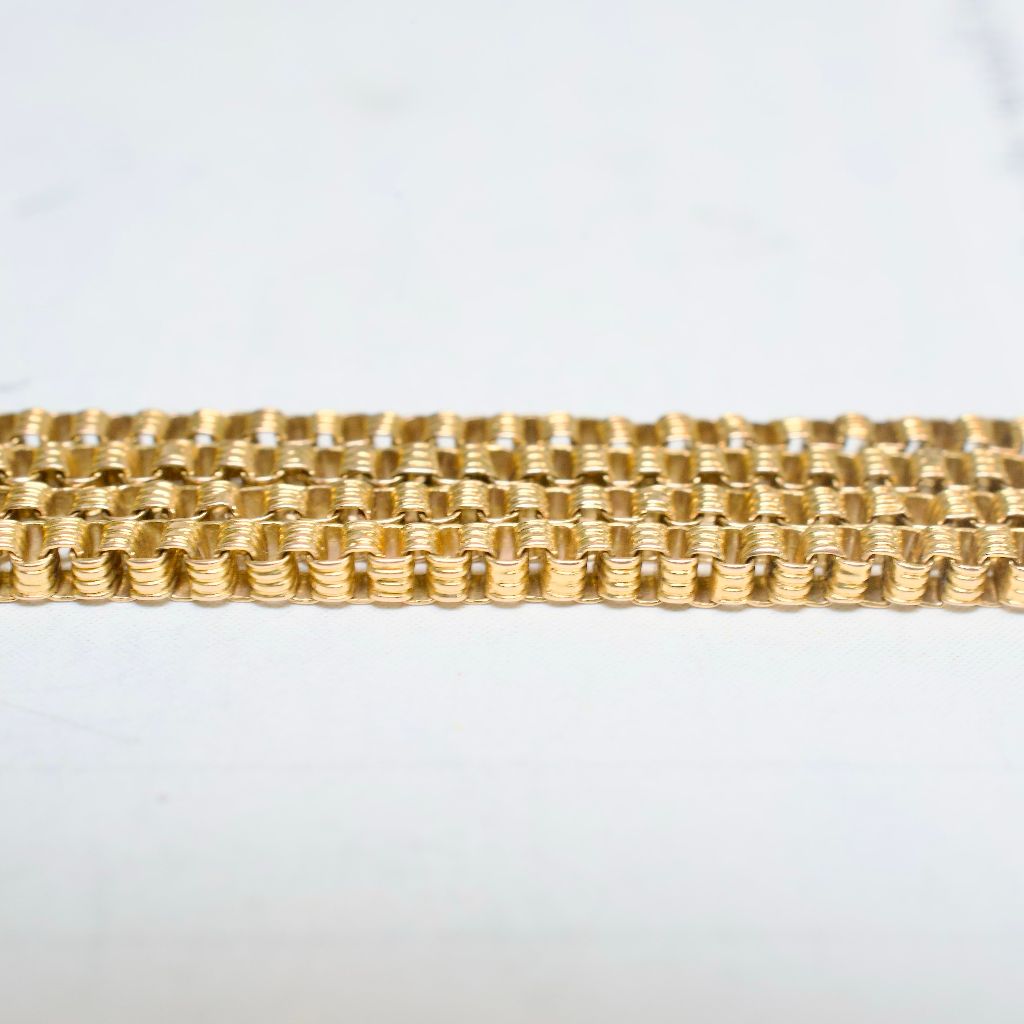 Antique Victorian 15ct Yellow Gold 126cm Guard/Muff Chain Circa 1890-1900