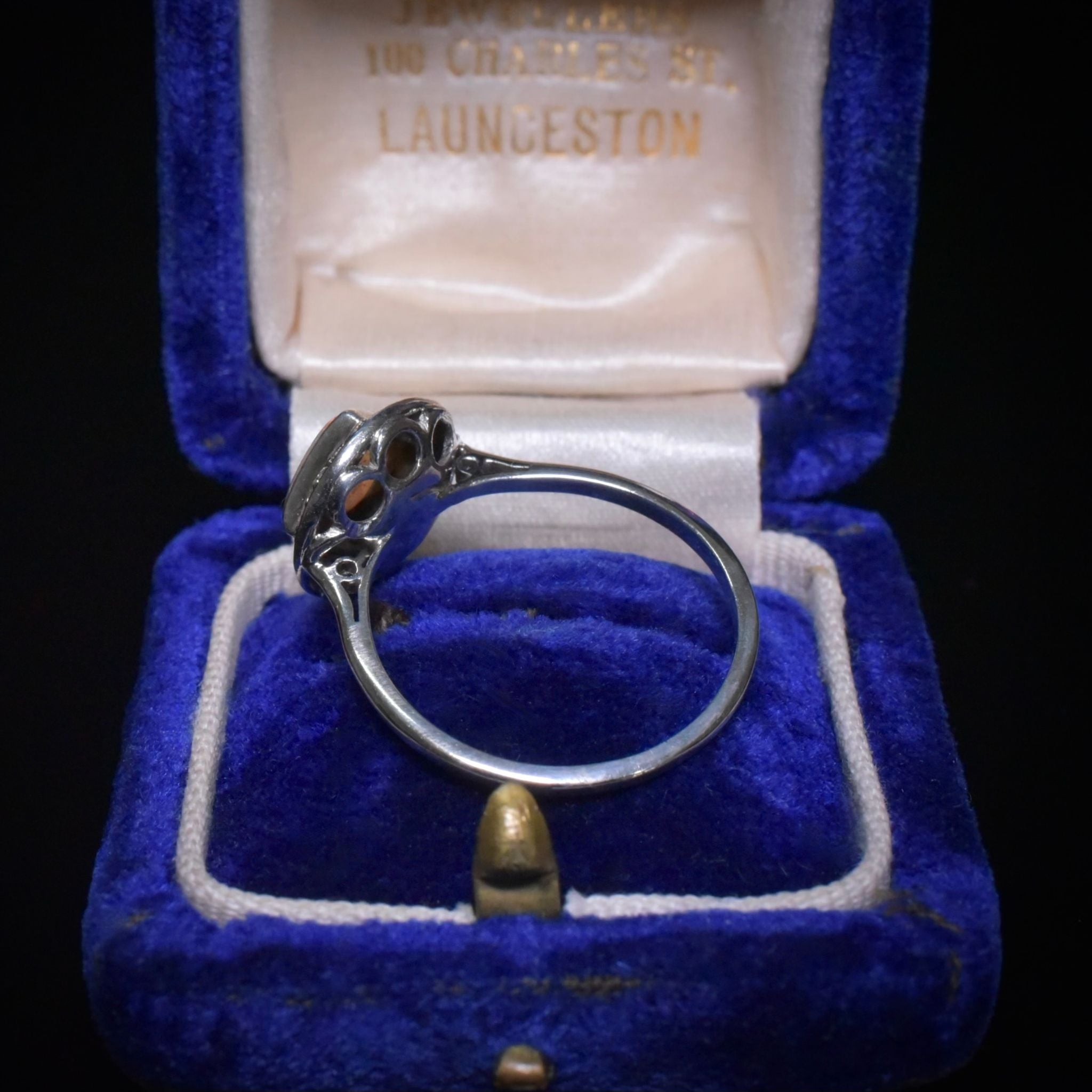Antique Art Deco Platinum, Solid Opal And Diamond ‘Daisy Halo Ring Circa 1925-35