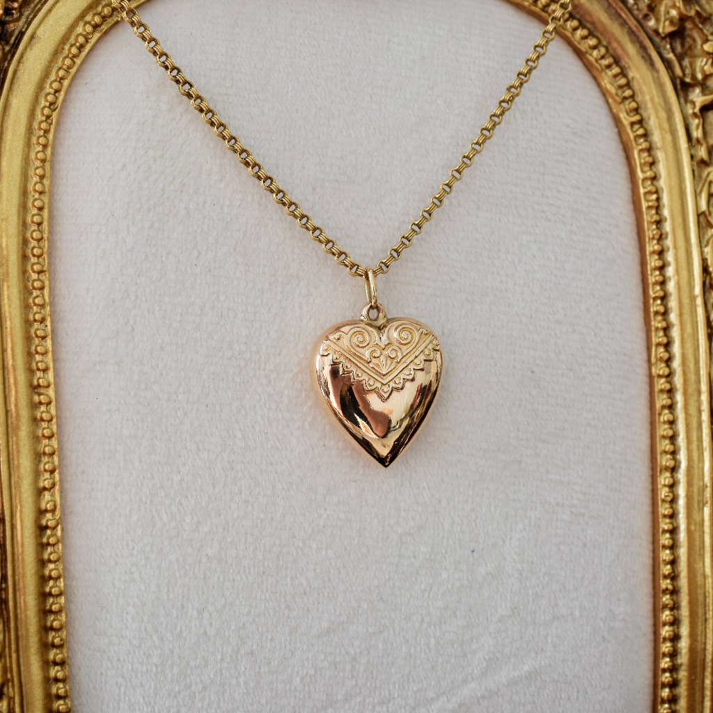 Vintage Australian 9ct Gold ‘Puffy Heart’ By George Rodd - APEX circa 1940