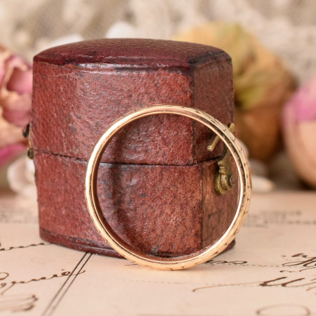 Vintage 9ct Rose Gold ‘Cherry Blossom’ Band - London 1966