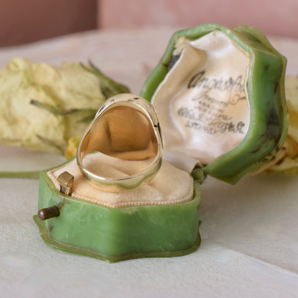 Artisan Crafted Contemporary 9ct Yellow Gold ’Sagittarius’ Ring