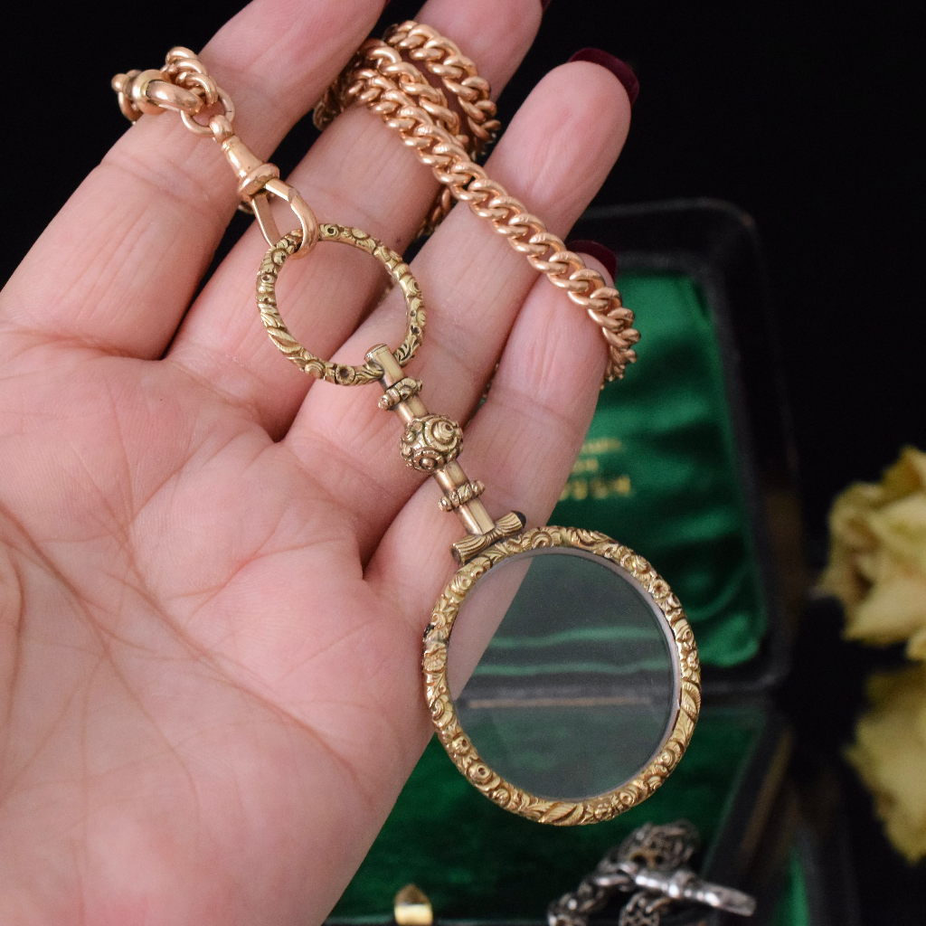 Antique Georgian ’13ct’ Gold ‘Quizzing Glass’ Circa 1820