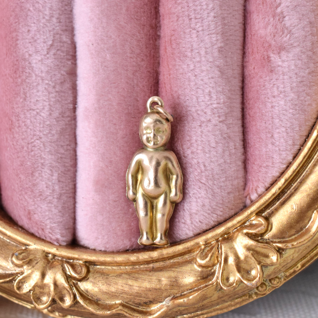 Antique 9ct Rose Gold ‘Kewpie' Style Charm