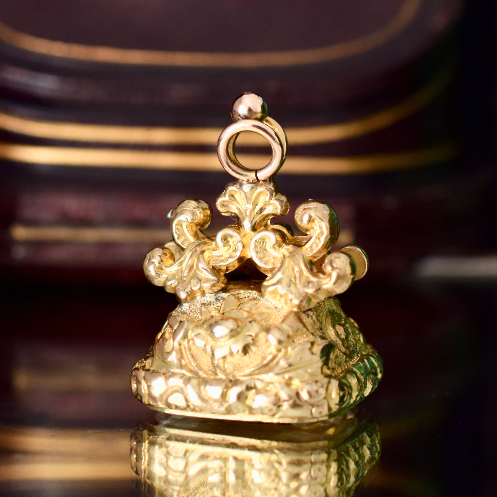 Antique Victorian Large **Gold Cased** Quartz Seal Circa 1890