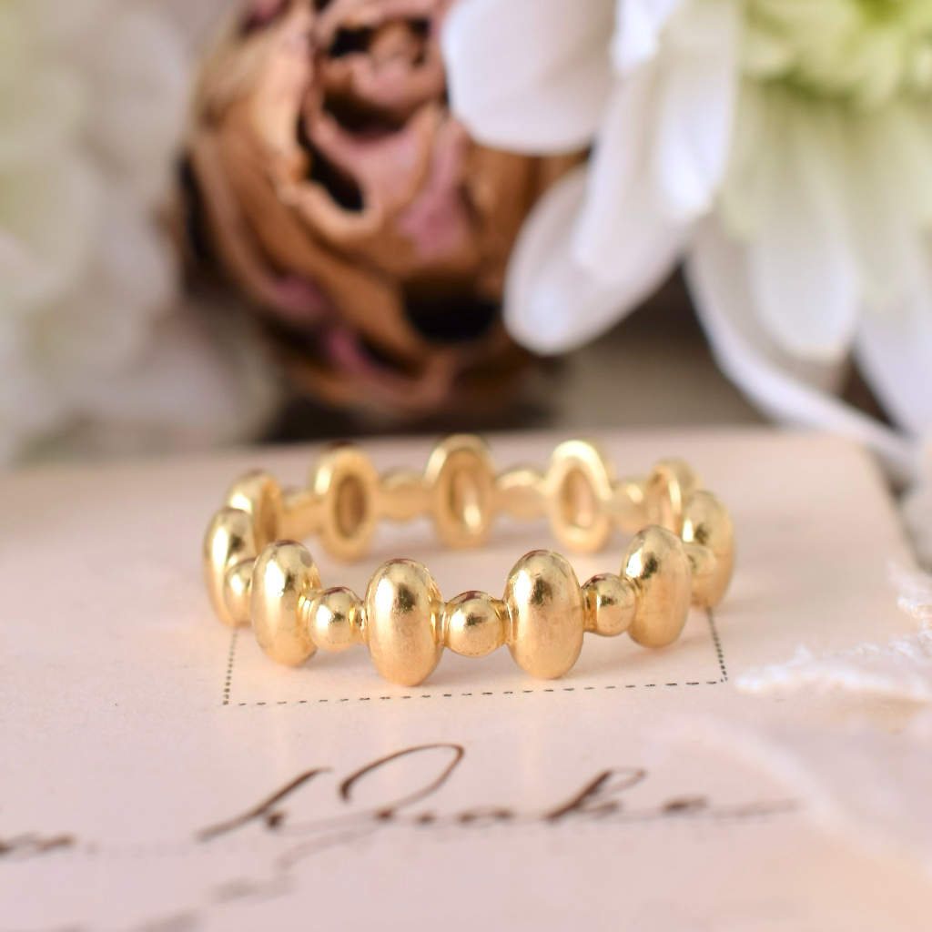 Modern Italian 18ct Yellow Gold Ring