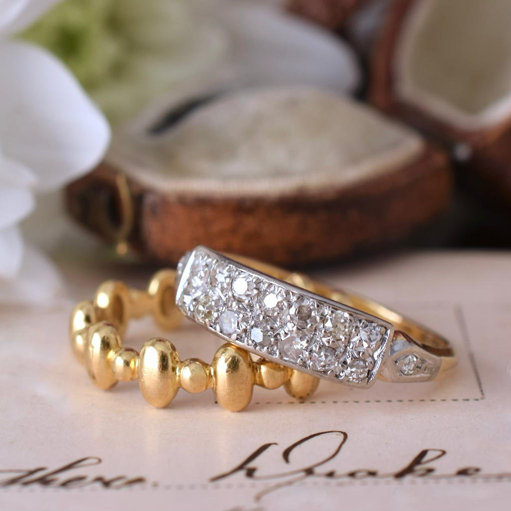 Modern Italian 18ct Yellow Gold Ring