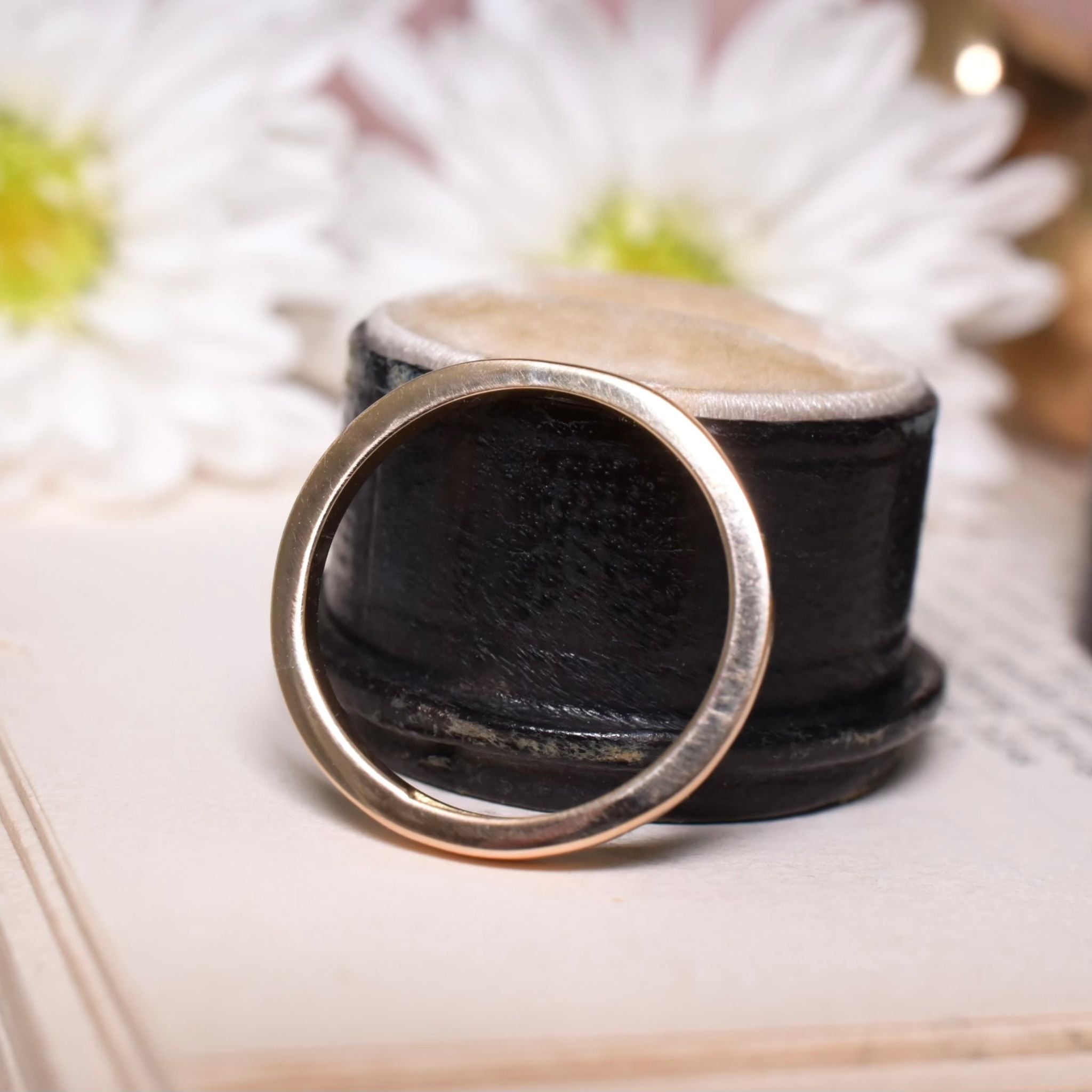 Antique Australian 18ct Rose Gold Wedding Band By Graham Bros. Adelaide - Circa 1920-30