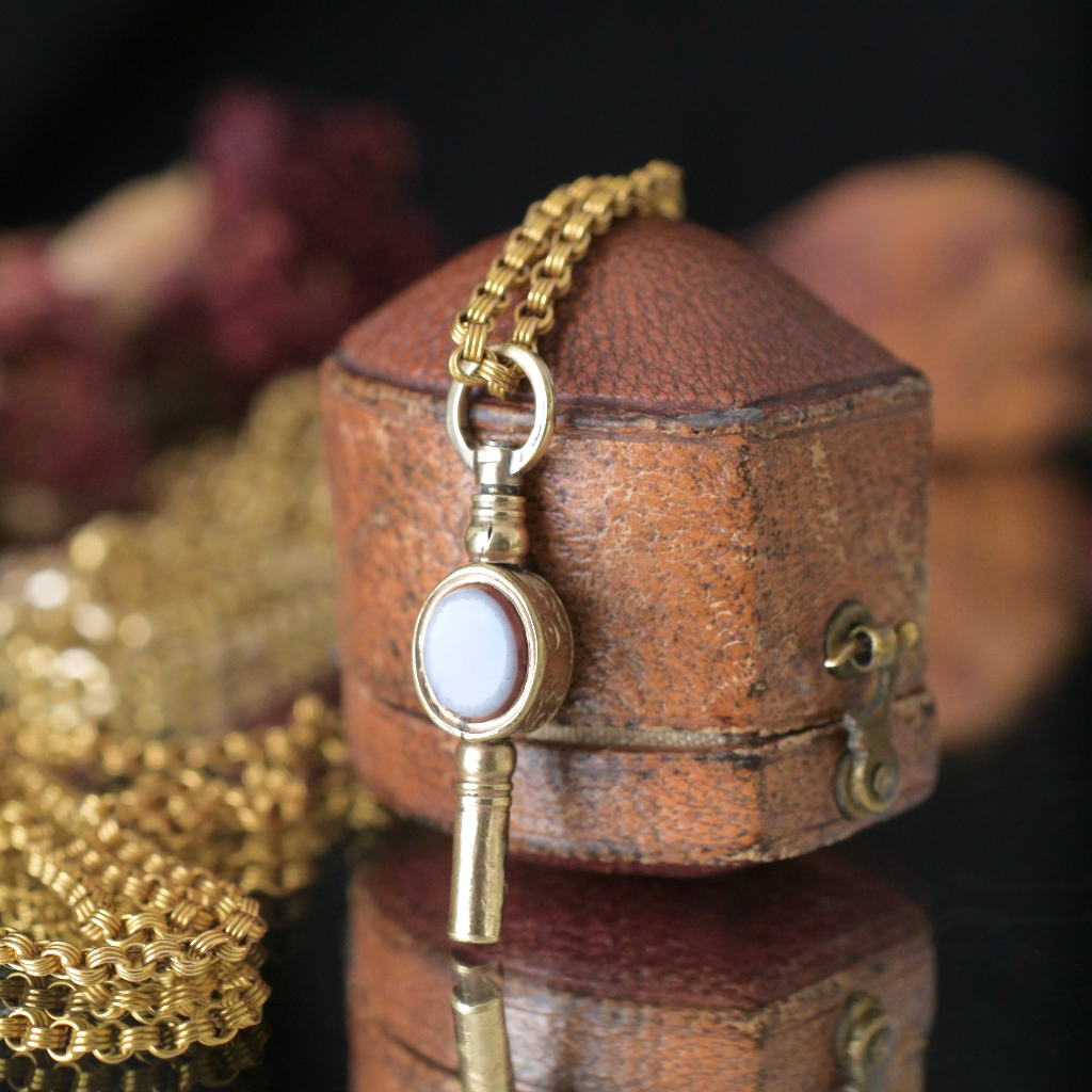 Antique Victorian Gold Cased Watch Key Circa 1860