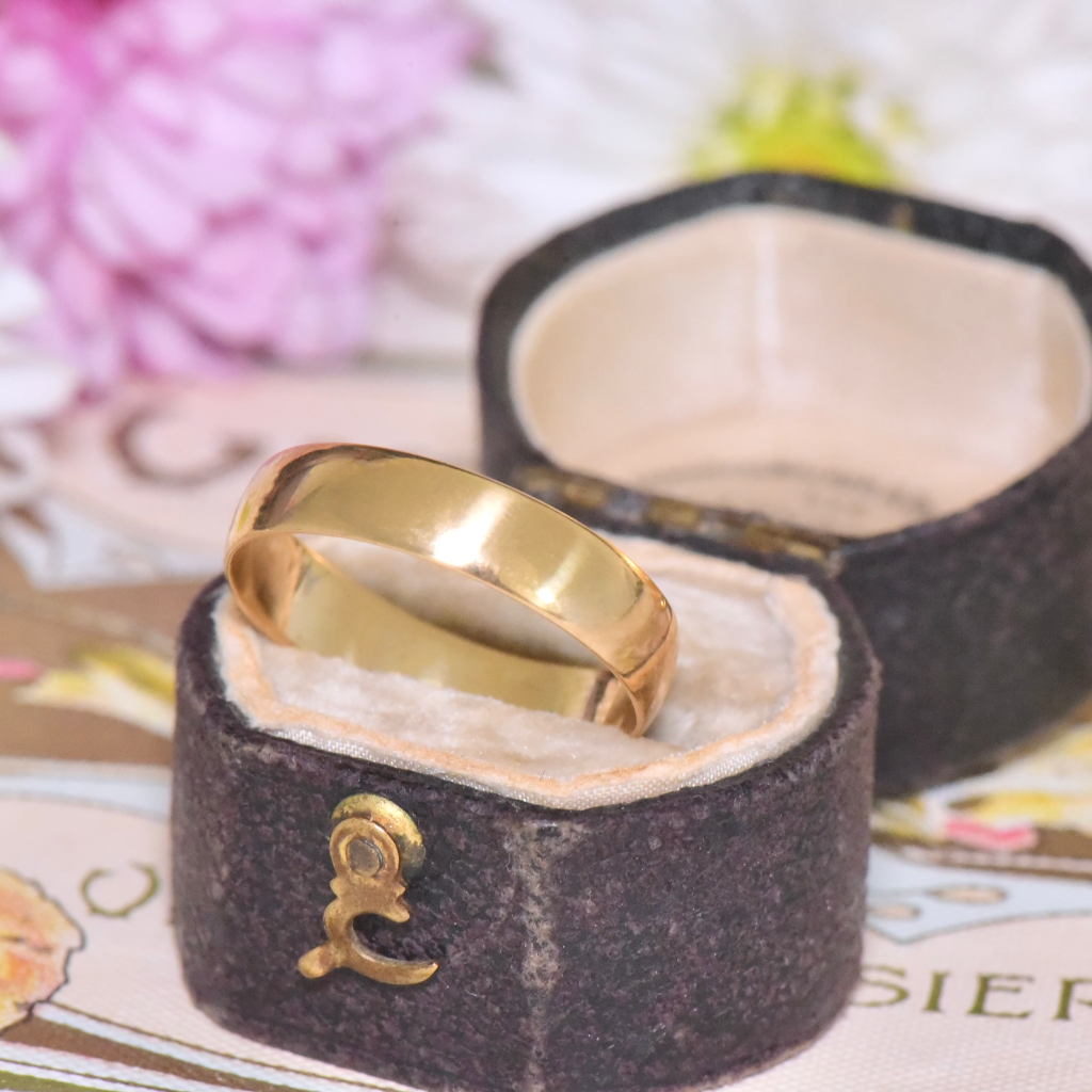 Antique Australian 18ct Yellow Gold Ring By Aronson And Co. Circa 1920-30