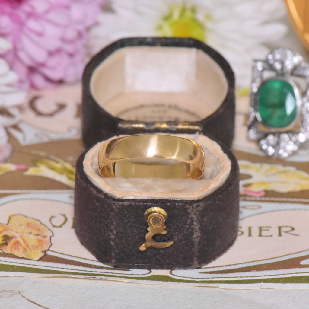 Antique Australian 18ct Yellow Gold Ring By Aronson And Co. Circa 1920-30