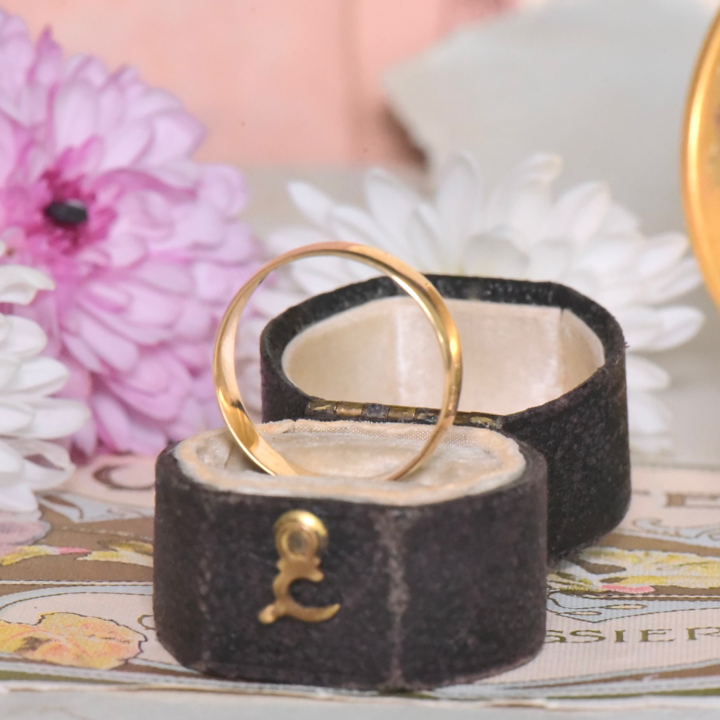 Antique Australian 18ct Yellow Gold Ring By Aronson And Co. Circa 1920-30