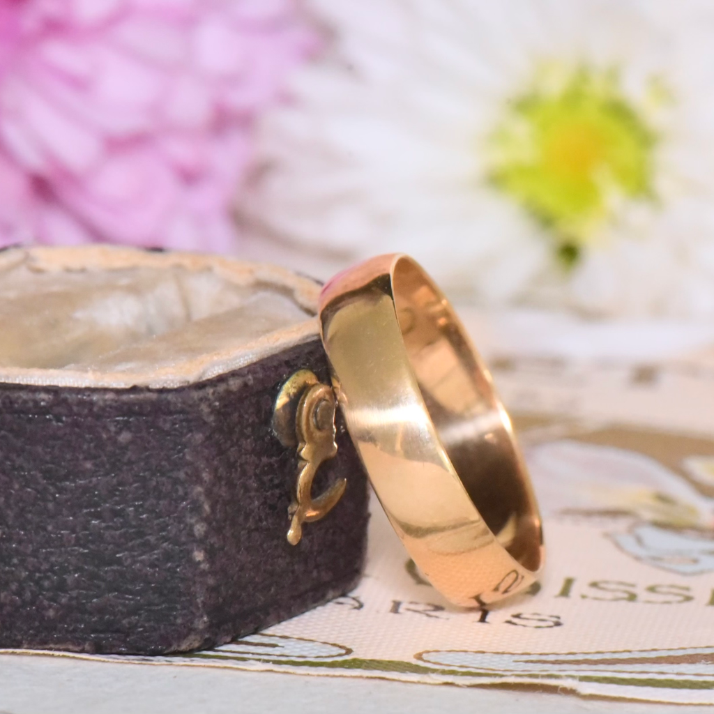 Antique Australian 18ct Yellow Gold Ring By Aronson And Co. Circa 1920-30