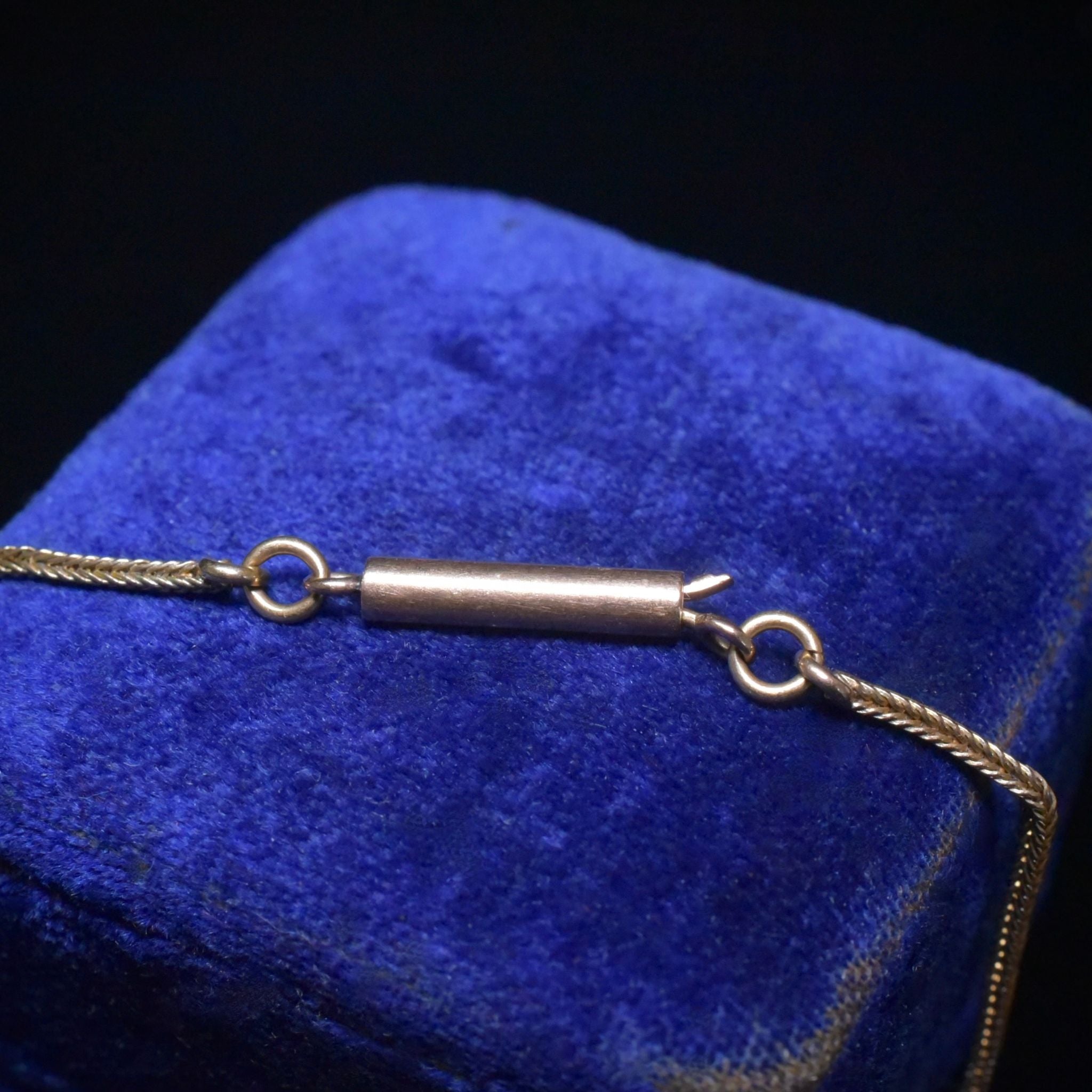 Antique Edwardian Australian 9ct Rose Gold Puffed Heart Pearl Pendant And Original 9ct Gold Chain - Circa 1910-15