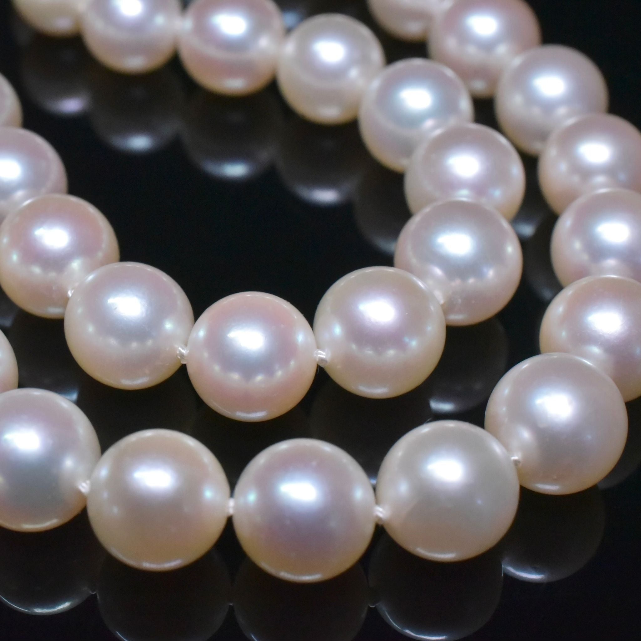 Superb Modern 14ct Yellow Gold, Ruby And Akoya Pearl ‘Matinee’ Necklace