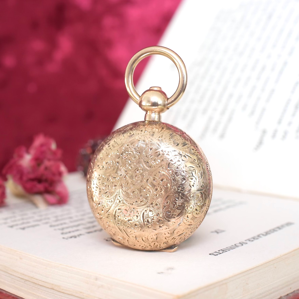 Antique Edwardian *Gold Cased* Sovereign Case By Dennison Circa 1910
