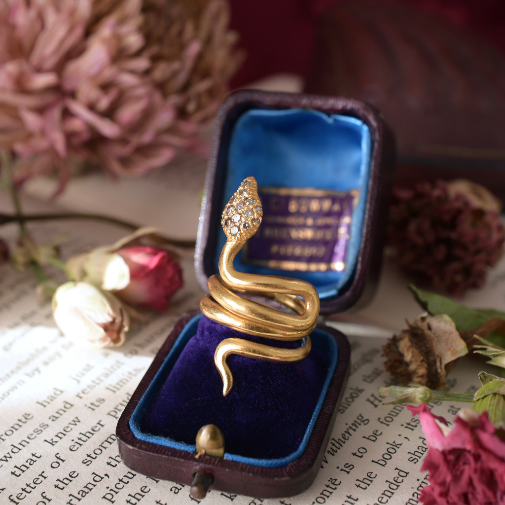 Designer 22ct Yellow Gold Champagne Diamond Ring By Karen Liberman