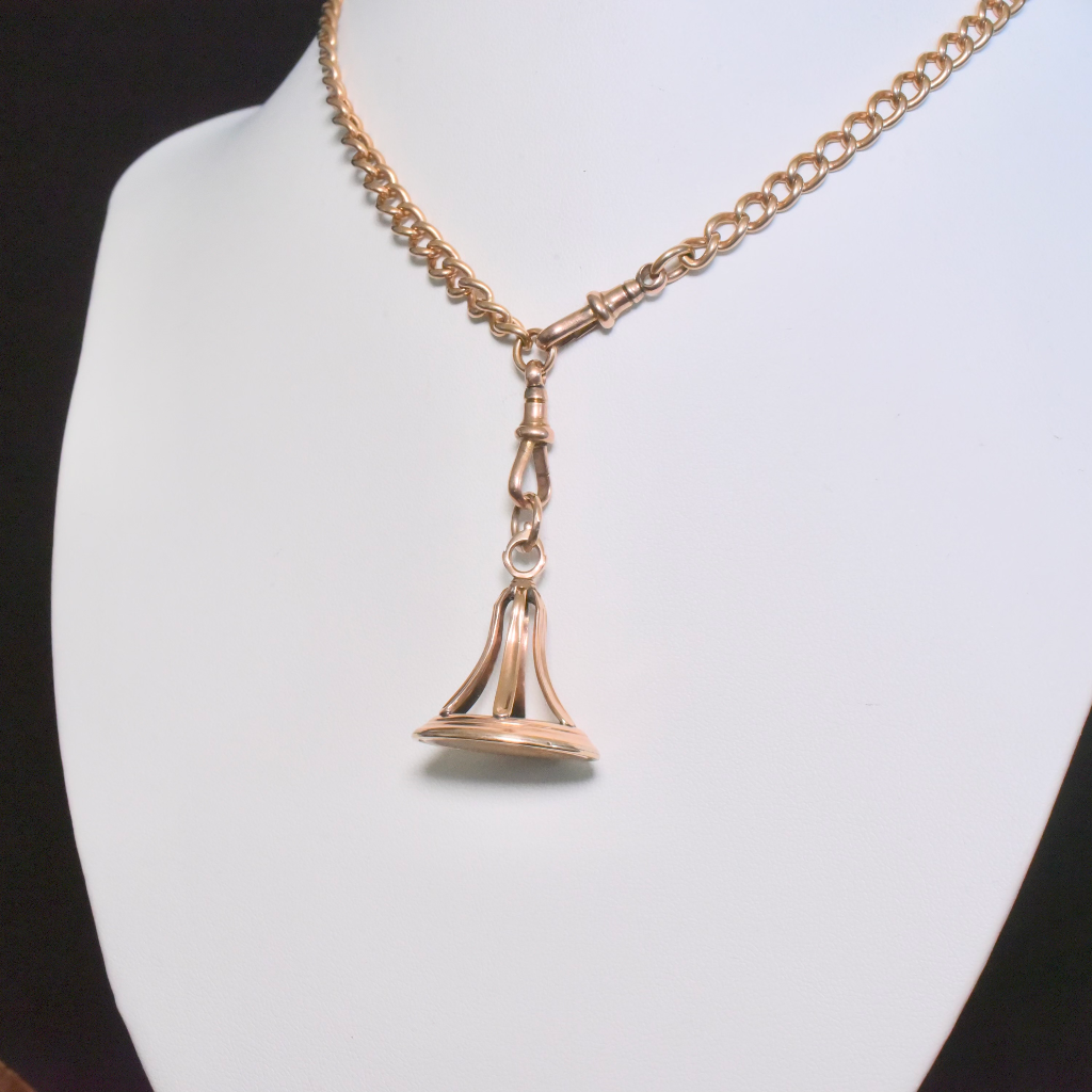 Antique Georgian 15ct Rose Gold Agate ‘Bow And Initial ‘E’ Fob Seal Circa 1820