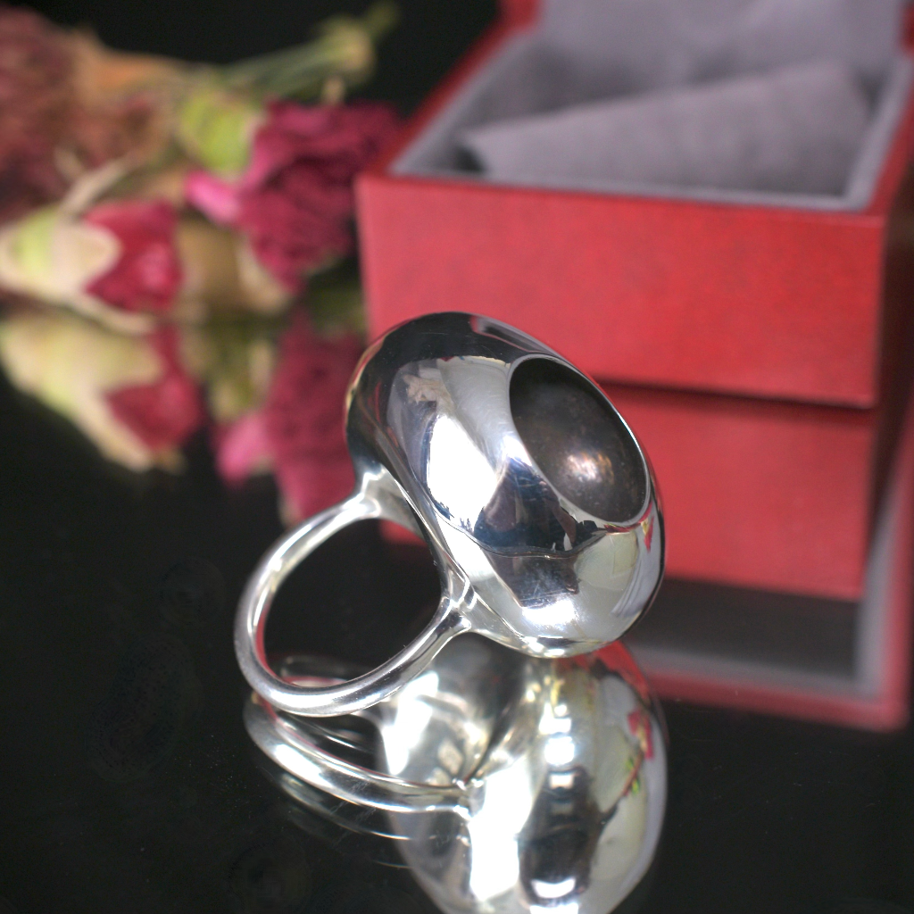 GEORG JENSEN Sterling Silver ‘Cave’ Ring By Jacqueline Rabun #441